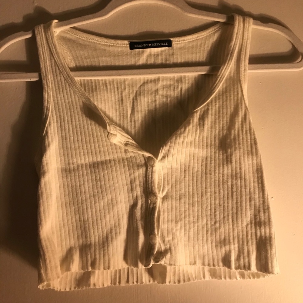 Button Down Crop Top